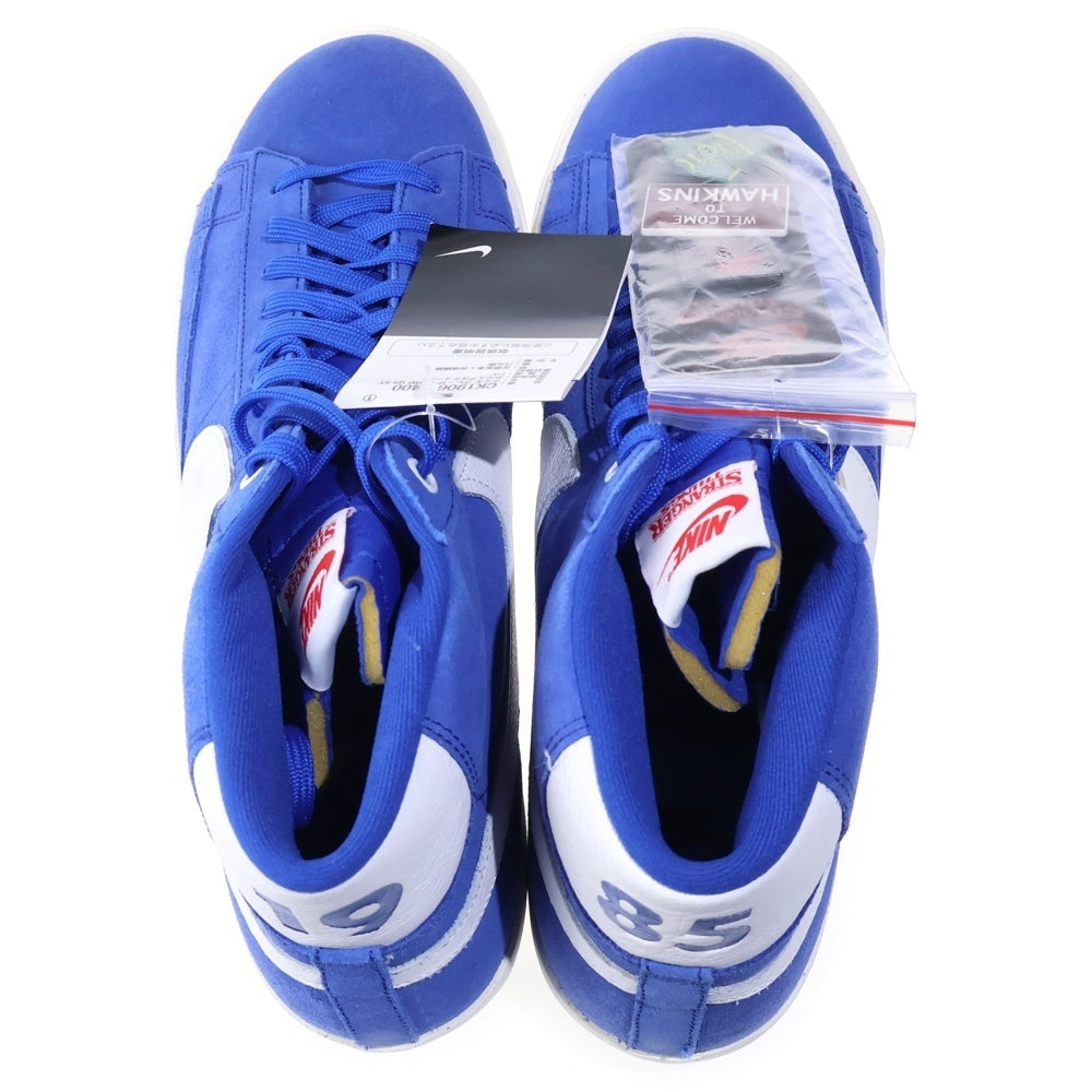 NIKE(ナイキ) ×STRANGER THINGS BLAZER MID QS ST ストレンジャーシングス ブレーザー ミッドカットスニーカー ブルー US12/30cm CK1906-400
