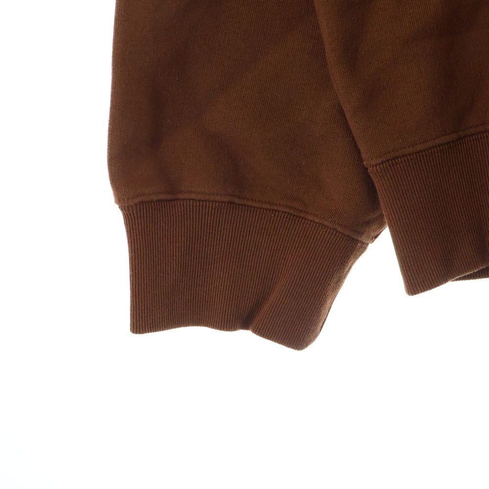 SUPREME(シュプリーム) 22SS Embroidered Chenille Hooded Sweatshirt フロントロゴ刺繍 スウェットプルオーバーパーカー フーディー ブラウン