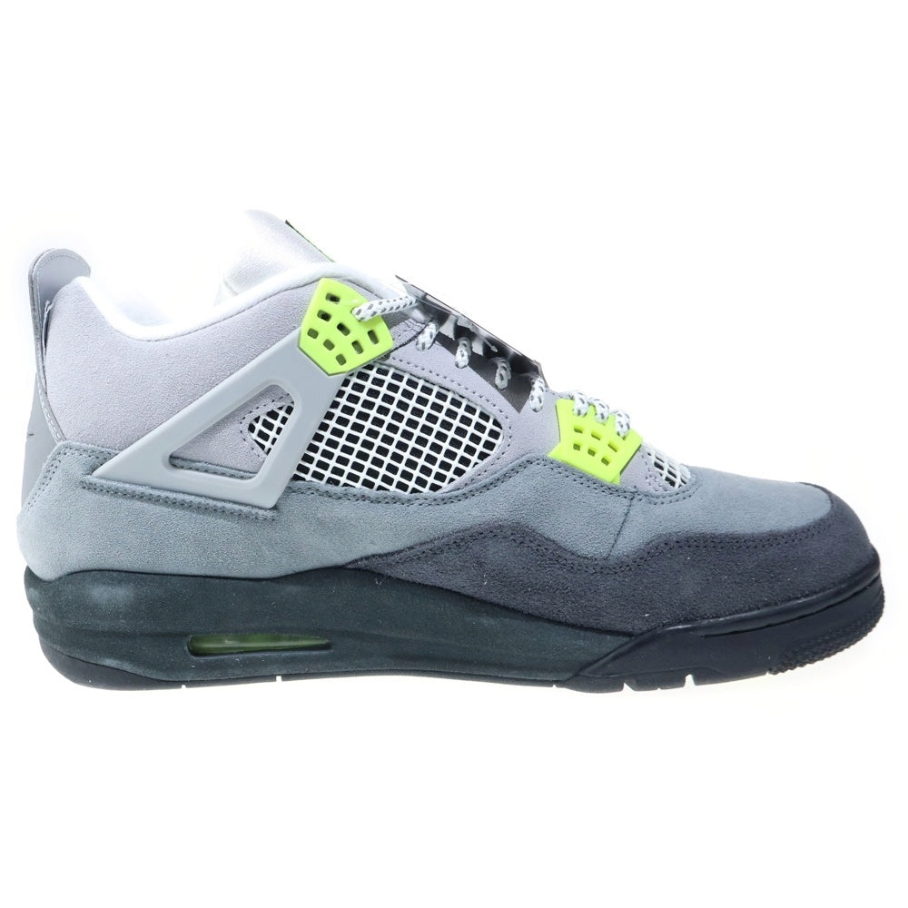 NIKE(ナイキ) AIR JORDAN 4 RETRO LE NEON エアジョーダン4 レトロ ネオン ハイカットスニーカー グレー/イエロー US13/31cm CT5342-007