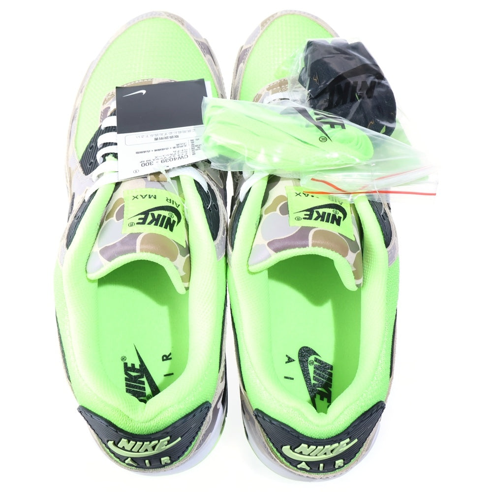 NIKE(ナイキ) AIR MAX 90 GREEN CAMO エアマックス90 グリーンカモ ローカットスニーカー ブラウン/グリーン US12/30cm CW4039-300