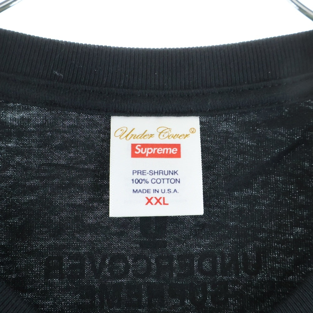 SUPREME(シュプリーム) 23SS ×UNDERCOVER Tag Tee アンダーカバー タグプリントTシャツ 半袖クルーネックカットソー ブラック