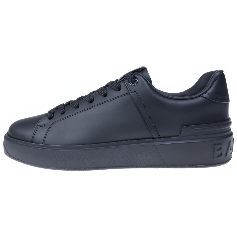 BALMAIN(バルマン) ロゴパッチ レザーローカットスニーカー ブラック ZM9VI244