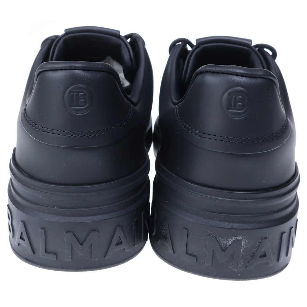 BALMAIN(バルマン) ロゴパッチ レザーローカットスニーカー ブラック ZM9VI244