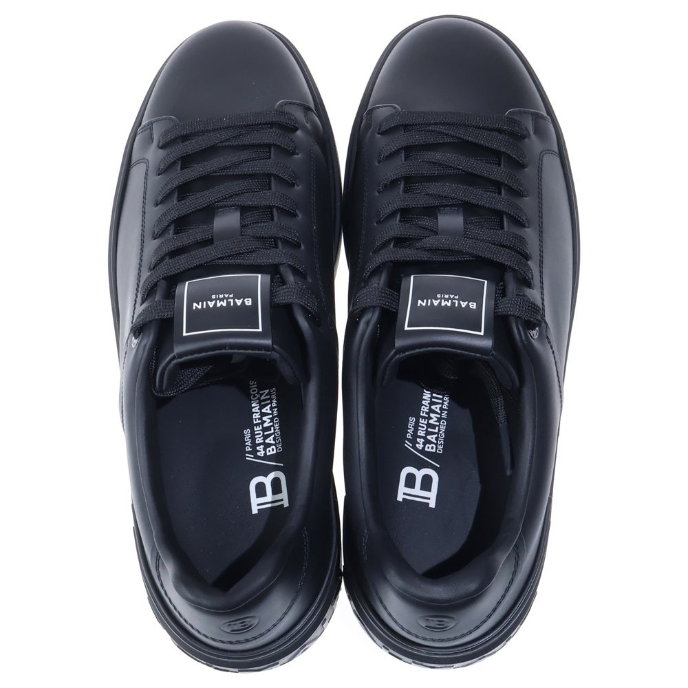 BALMAIN(バルマン) ロゴパッチ レザーローカットスニーカー ブラック ZM9VI244