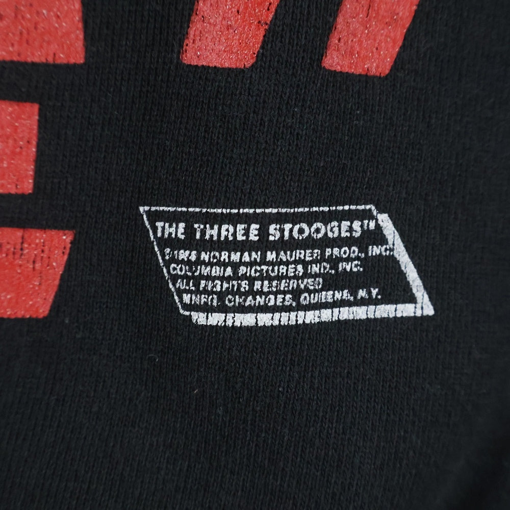 VINTAGE(ヴィンテージ) 80S VINTAGE THE THREE STOOGES JUST SAY MOE SWEATSHIRT ヴィンテージ 3バカ大将 フロントプリント ラグランスリーブ スウェットトレーナー ブラック