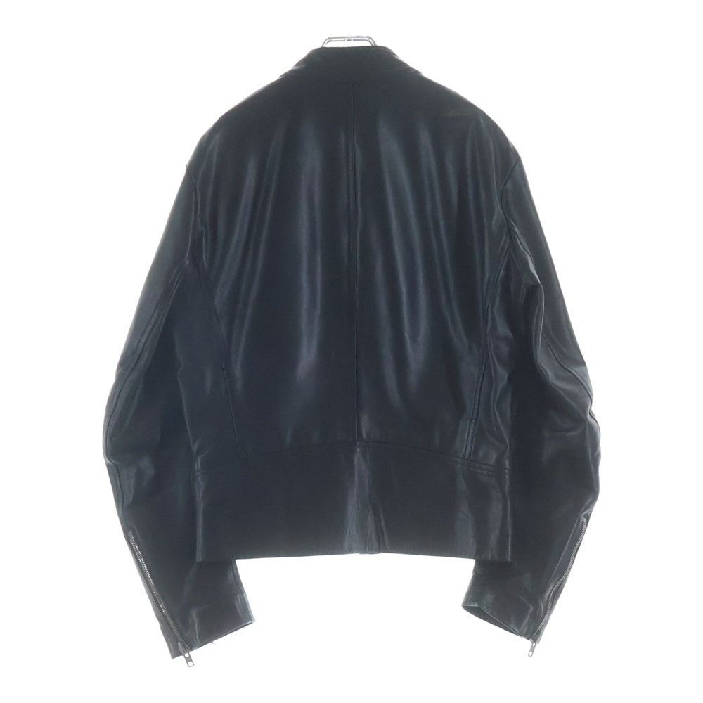 Maison Martin Margiela(メゾンマルタンマルジェラ) 09AW ここのえ期 5-ZIP LEATHER JACKET 八の字 レザー ライダースジャケット ブラック