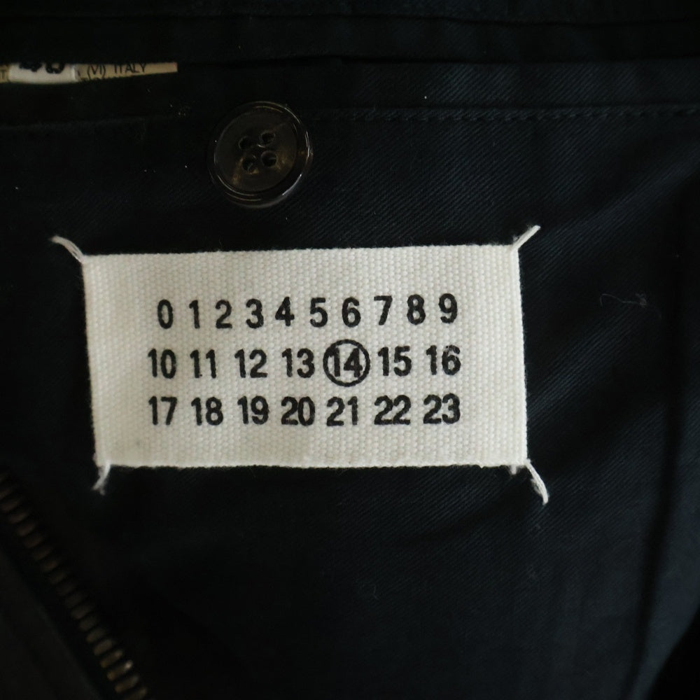 Maison Martin Margiela(メゾンマルタンマルジェラ) 09AW ここのえ期 5-ZIP LEATHER JACKET 八の字 レザー ライダースジャケット ブラック