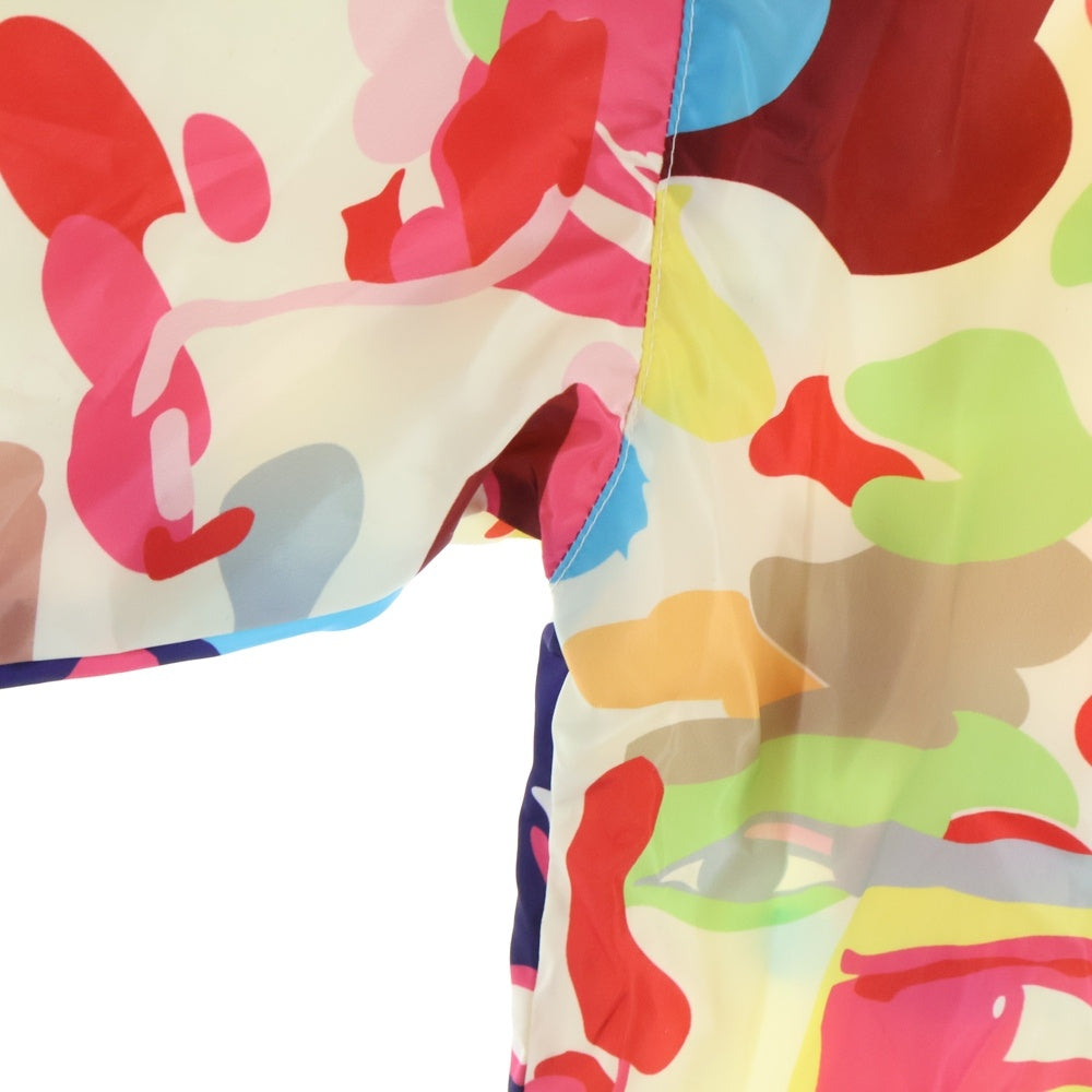A BATHING APE(アベイシングエイプ) ×KIDSUPER CAMO LIGHTWEIGHT JACKET キッドスーパー カモ総柄 ライトウェイト フーデッドナイロンジャケット マルチカラー 001LJL231904C