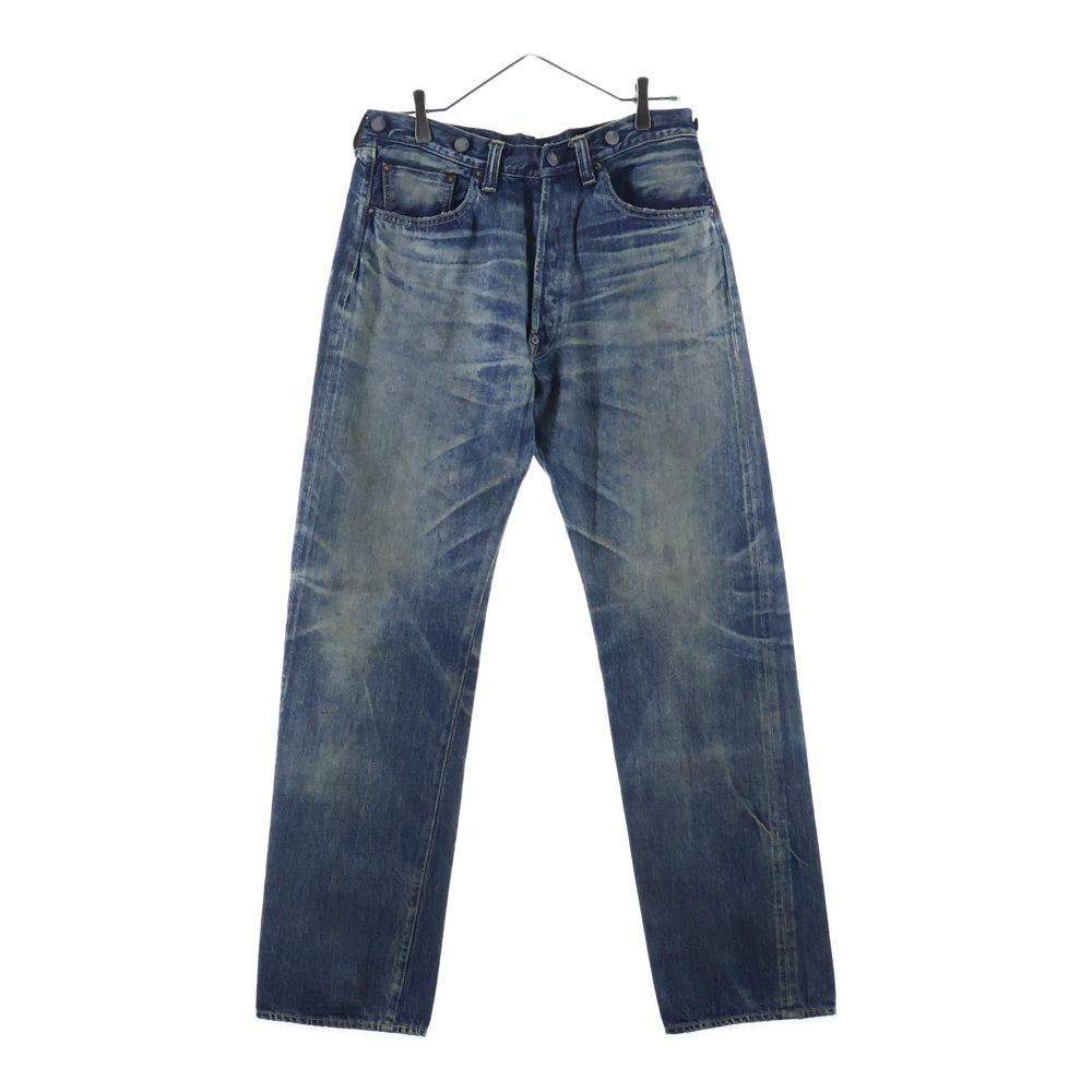 SAINT MICHAEL(セントマイケル) 25AW ×BerBerJin BB_DENIM PNT ベルベルジン ボタンフライ ストレートデニムパンツ インディゴ SM-HR1-0000-C60