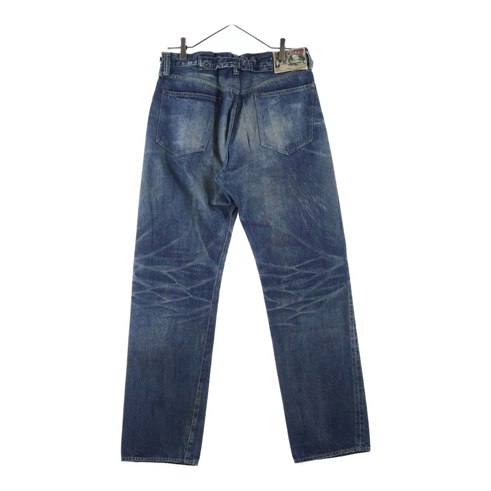 SAINT MICHAEL(セントマイケル) 25AW ×BerBerJin BB_DENIM PNT ベルベルジン ボタンフライ ストレートデニムパンツ インディゴ SM-HR1-0000-C60