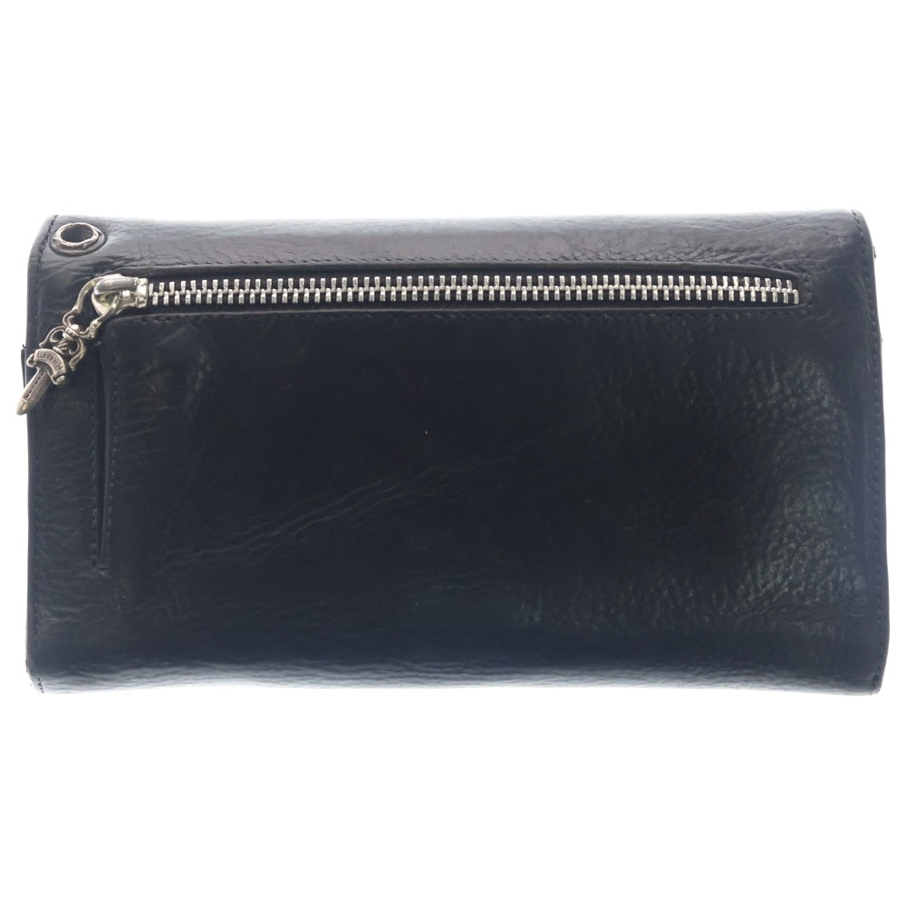 CHROME HEARTS(クロムハーツ) WAVE BS FLUER ウェーブ BSフレア レザーウォレット 財布 ブラック