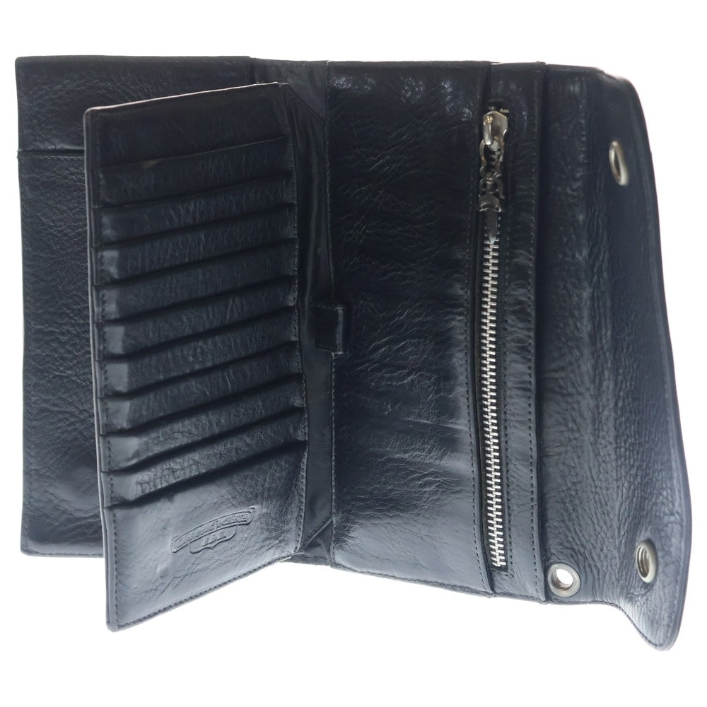 CHROME HEARTS(クロムハーツ) WAVE BS FLUER ウェーブ BSフレア レザーウォレット 財布 ブラック
