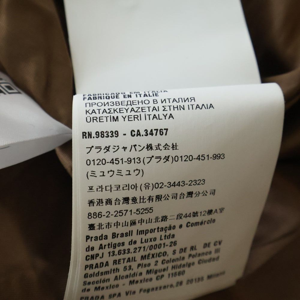 miumiu(ミュウミュウ) 23SS ロゴエンボス デニムロングコート レディース ブラウン GWS114 S231 121H