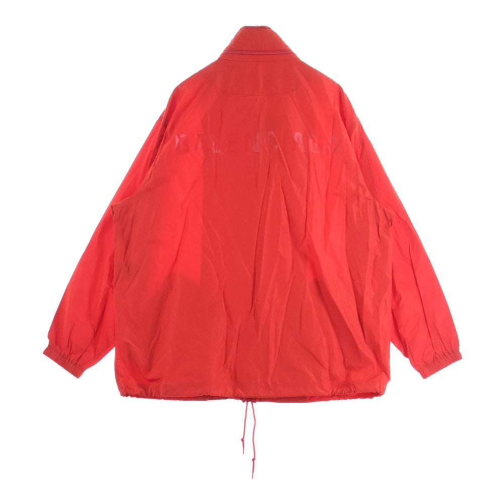 BALENCIAGA(バレンシアガ) Back Logo Nylon Jacket バックロゴプリント ナイロンジャケット レッド 556238 TYD36