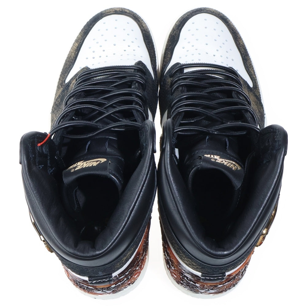 NIKE(ナイキ) AIR JORDAN 1 RETRO HIGH OG エア ジョーダン 1 レトロ 玄武 ハイカットスニーカー ホワイト/ブラック/ブラウン US10/28cm IB3165-091