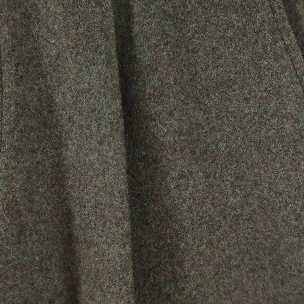 COMME des GARCONS HOMME PLUS(コムデギャルソンオムプリュス) 25AW AD2025 ジップフライ ワンタック ウールスラックスパンツ カーキ PP-P032