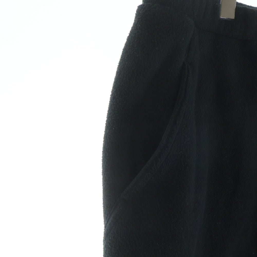 HUMAN MADE(ヒューマンメイド) FLEECE PANTS フリース ロゴエンブロイダリー ドローストリング ジョガーパンツ ブラック HM26PT021