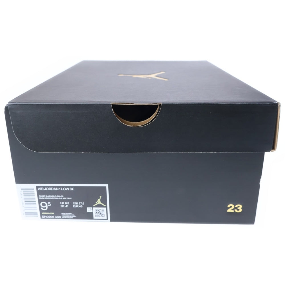 NIKE(ナイキ) AIR JODAN 1 LOW SE エアジョーダン ローカットスニーカー ブラック/ブルー US9.5/27.5cm DH0206-400