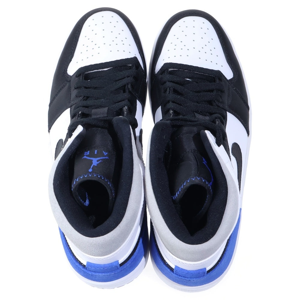 NIKE(ナイキ) AIR JODAN 1 MID SE エアジョーダン ミッドカットスニーカー ブルー/ホワイト US9.5/27.5cm 852542-102