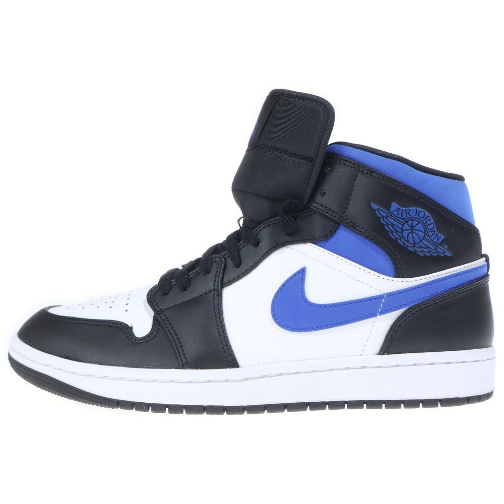 NIKE(ナイキ) AIR JODAN 1 MID エアジョーダン ミッドカットスニーカー ホワイト/ブルー US9.5/27.5cm 554724-140