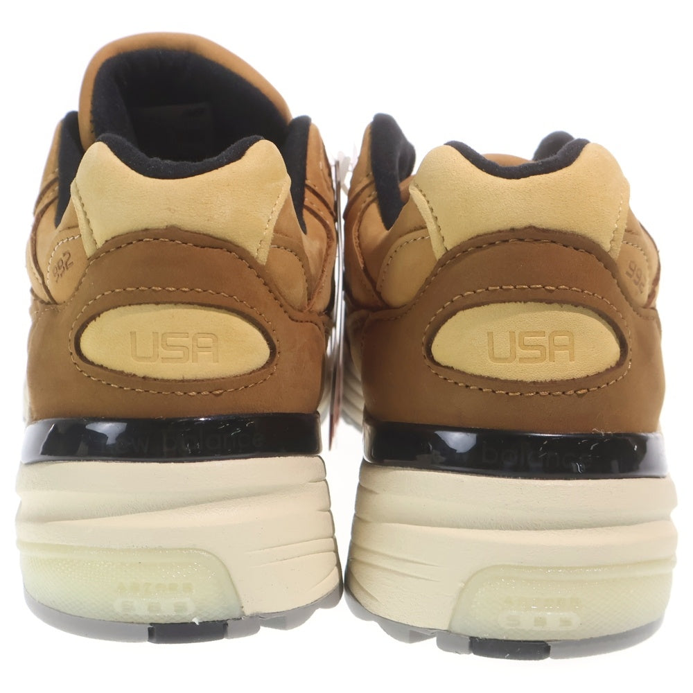 New Balance(ニューバランス) M992LX スウェード ローカットスニーカー ブラウン US9/27cm