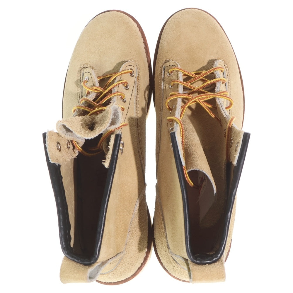 RED WING(レッド ウイング) BIOTOP別注 2925 6INCH LINEMAN 6インチラインマン レースアップ スウェード レザーブーツ ベージュ US8.5/26.5cm