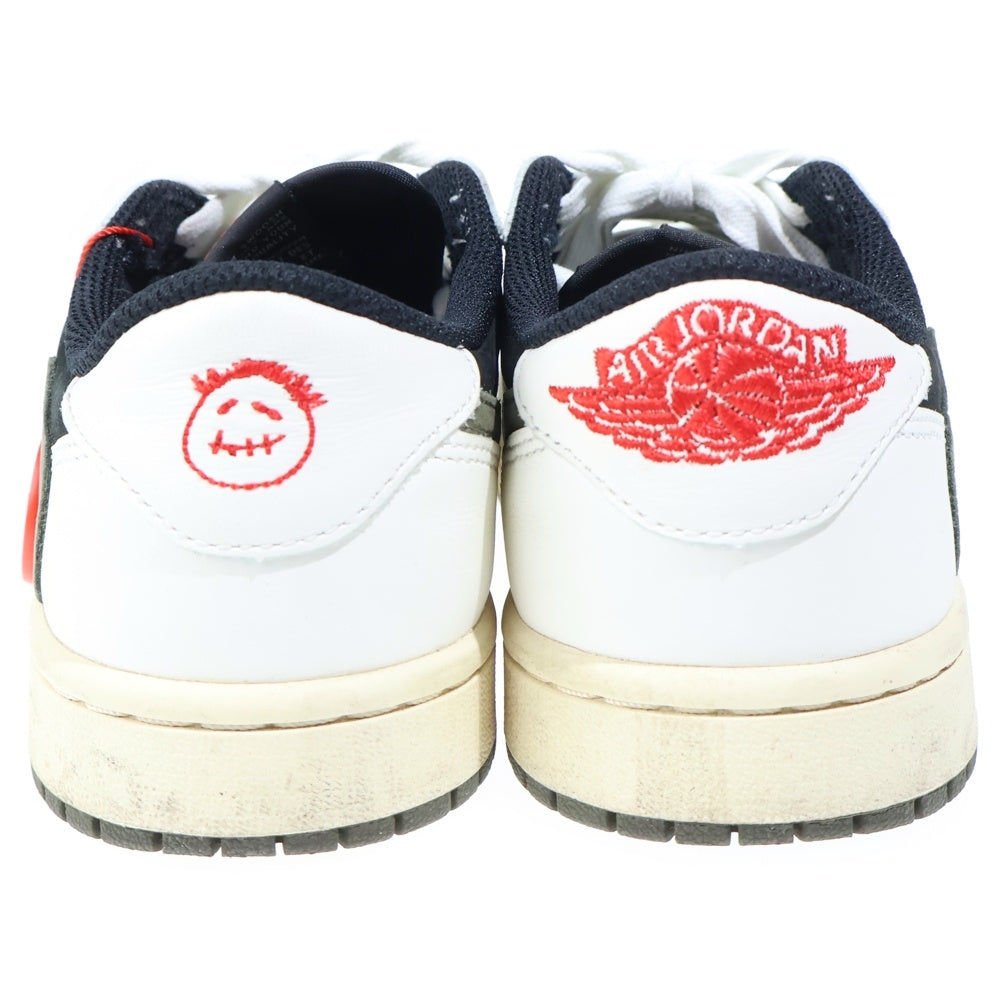NIKE(ナイキ) ×TRAVIS SCOTT WMNS AIR JORDAN 1 LOW MEDIUM OLIVE トラヴィススコット ウィメンズ エアジョーダン1 ローカットスニーカー レディース US7/24cm DZ4137-106