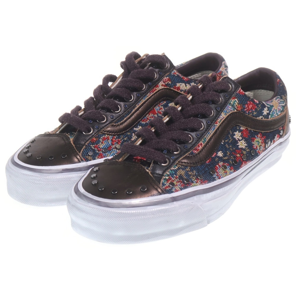 VANS(ヴァンズ) OTW OLD SKOOL 36 VIBRAM FLORAL オールドスクール スタッズデザイン ローカットスニーカー ビブラムソール 総柄 ブラウン US9/27cm VN000D2GBLA