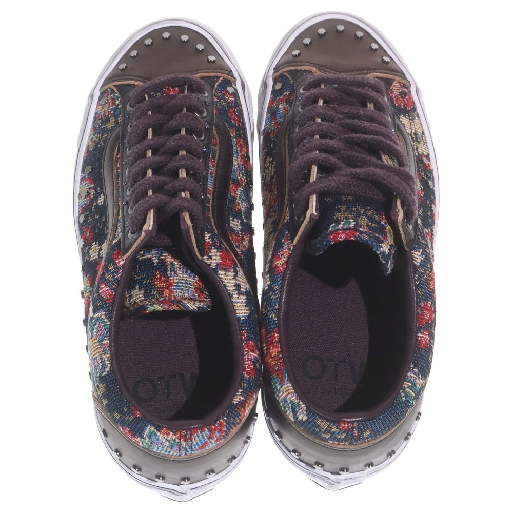VANS(ヴァンズ) OTW OLD SKOOL 36 VIBRAM FLORAL オールドスクール スタッズデザイン ローカットスニーカー ビブラムソール 総柄 ブラウン US9/27cm VN000D2GBLA