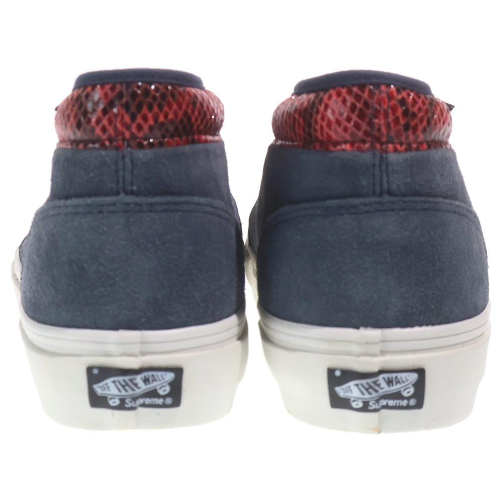 SUPREME(シュプリーム) 10SS ×VANS CHUKKA BOOT 95 バンズ チャッカブーツ ミッドカットスニーカー ネイビー/レッド US9/27cm VN0K6M18N