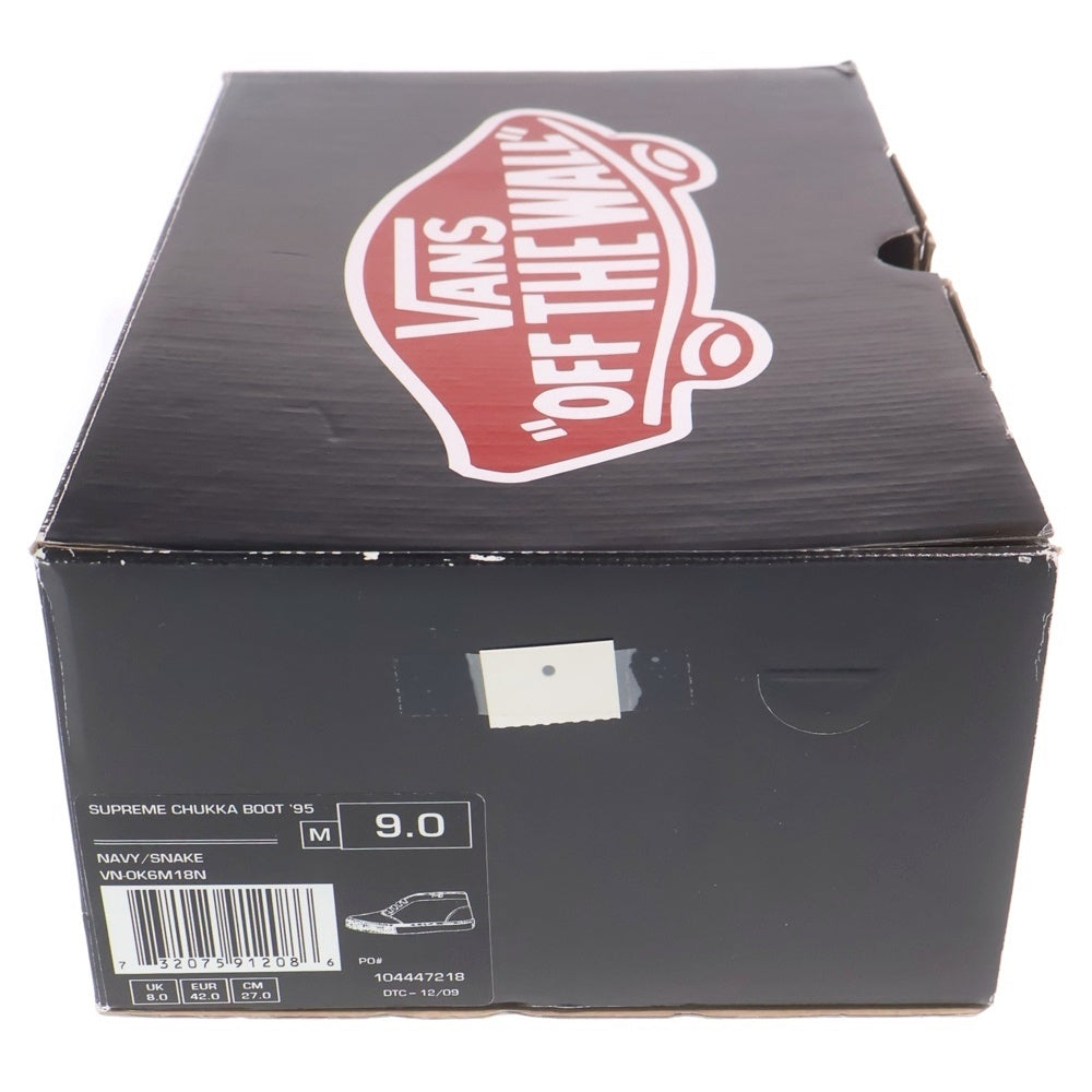 SUPREME(シュプリーム) 10SS ×VANS CHUKKA BOOT 95 バンズ チャッカブーツ ミッドカットスニーカー ネイビー/レッド US9/27cm VN0K6M18N
