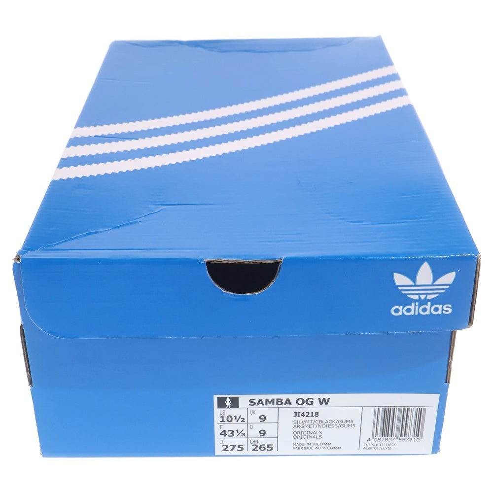 adidas(アディダス) SAMBA OG W ウィメンズ サンバ ローカットスニーカー シルバー US10.5/27.5cm JI4218 レディース