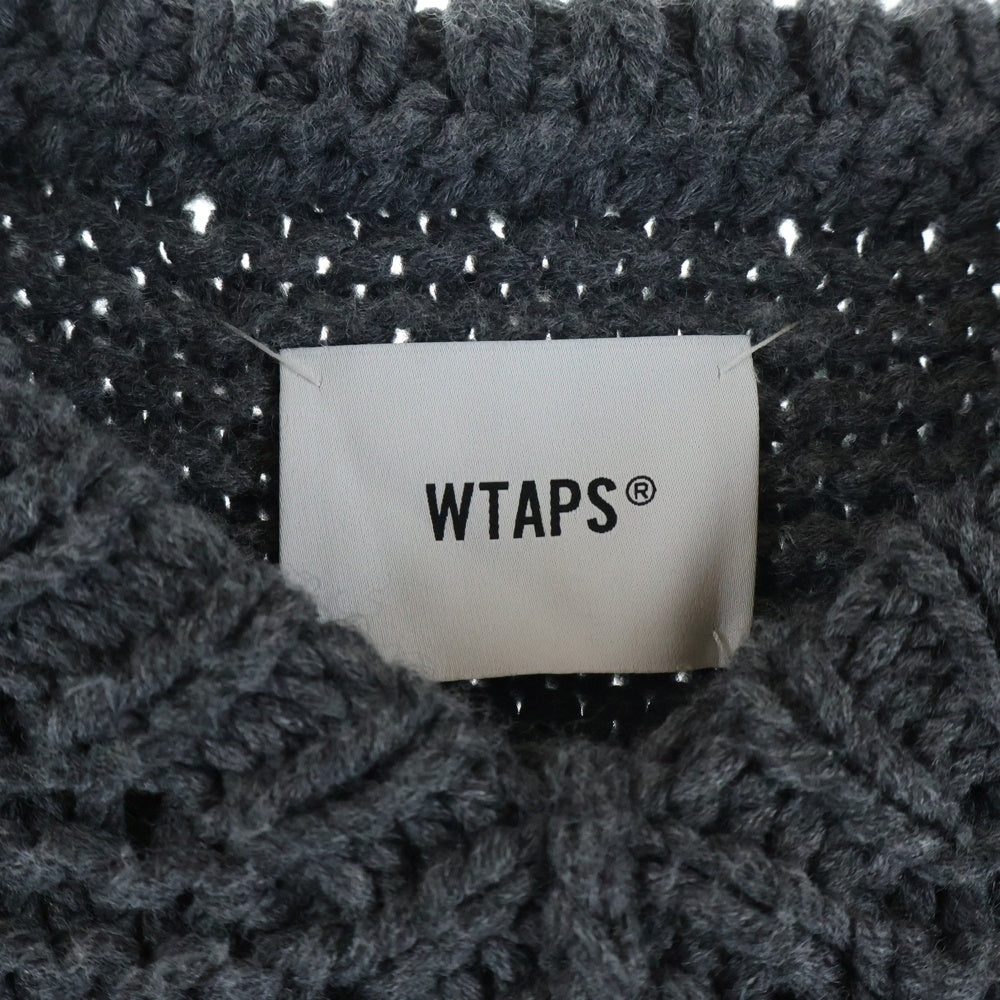 WTAPS(ダブルタップス) 21AW MEDIEVAL SWEATER WOAC メディカルセーター アクリルウールニット グレー 192MADT-KNM02