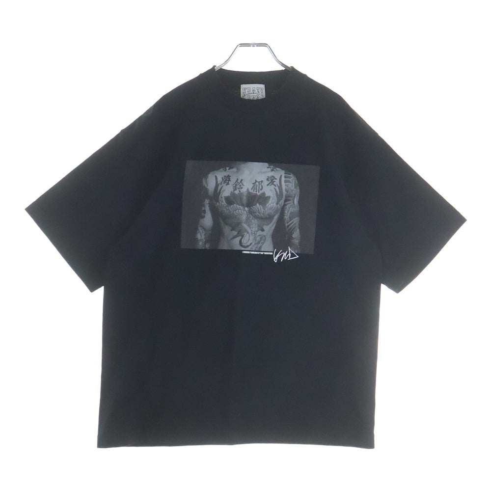 GAKKIN(ガッキン) ×KRAZY BEE KID PHOTO TEE クレイジービー 山本キッド フォトプリントTシャツ 半袖カットソー ブラック