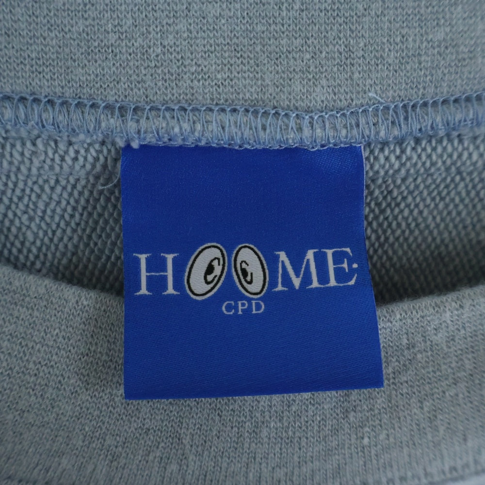 COIN PARKING DELIVERY(コインパーキングデリバリー) DOUBLE FACE HOODIE ロゴエンブロイダリー ダブルフェイスフーディ プルオーバースウェットパーカー ブルー