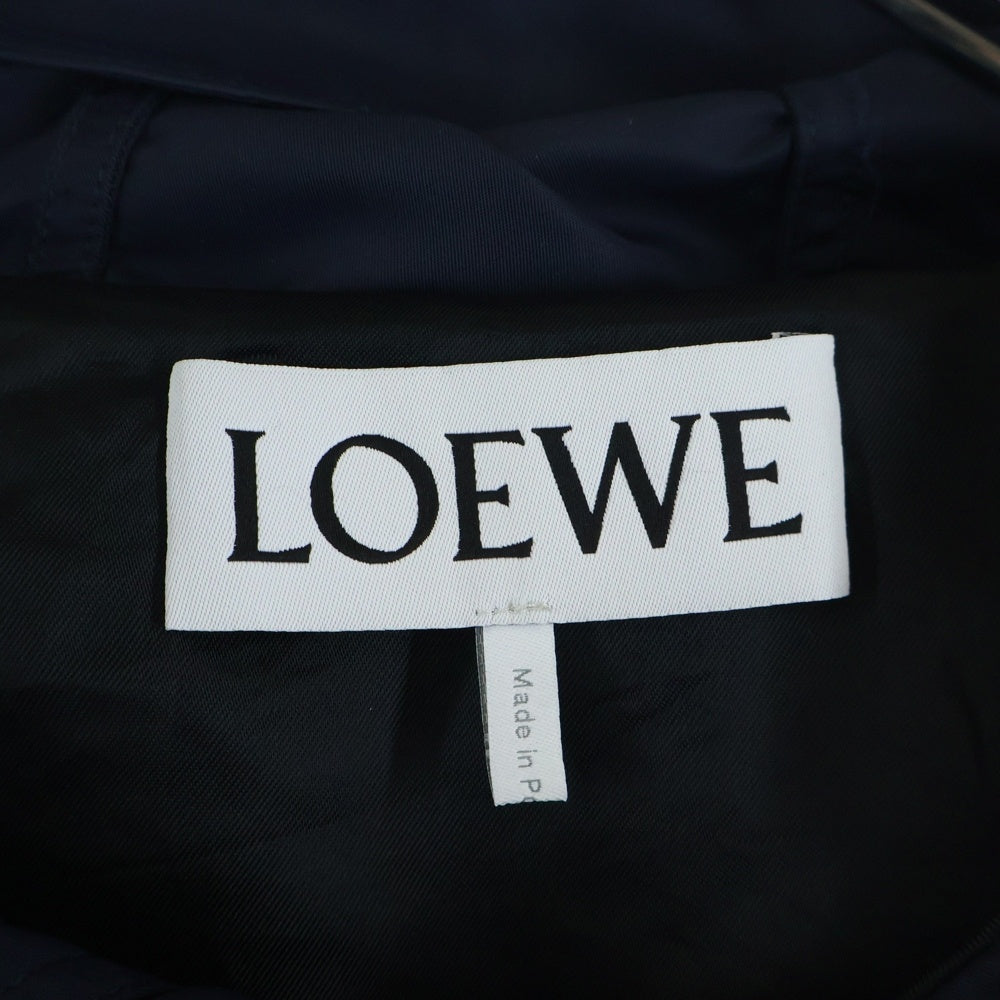 LOEWE(ロエベ) ナイロン フーデッド ジャケット ドローストリング マウンテンパーカー ブルー H526Y03WAI