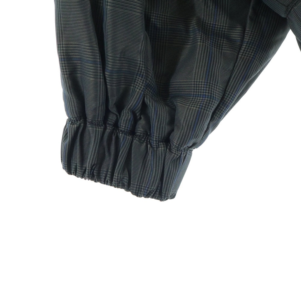 BALENCIAGA(バレンシアガ) GREY COTTON TRACKSUIT JACKET チェック柄 ロゴエンブロイダリー コットン トラックスーツ ジャケット グレー 843937 TS040