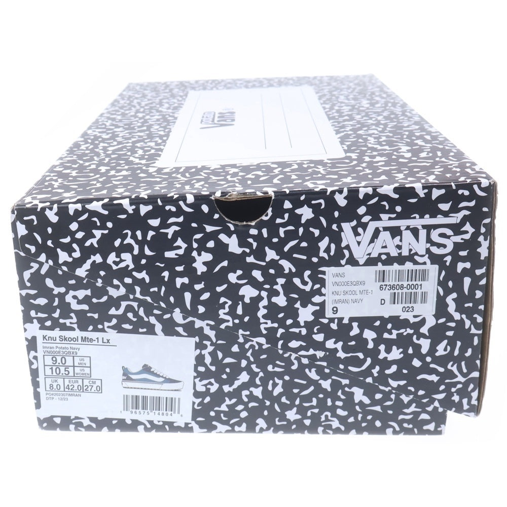 VANS(ヴァンズ) ×IMRAN PORATO OTW KNU SKOOL MTE-1 LX イムランポテト ニュースクール ローカットスニーカー グレー/ブルー US9/27cm VN000E3QBX9