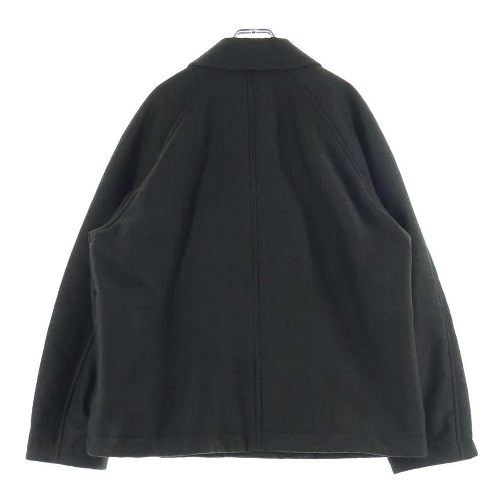 UNDERCOVER(アンダーカバー) 24AW ウール混 ラグラン ドビージャケット ブルゾン ブラウン UC2D4216-2