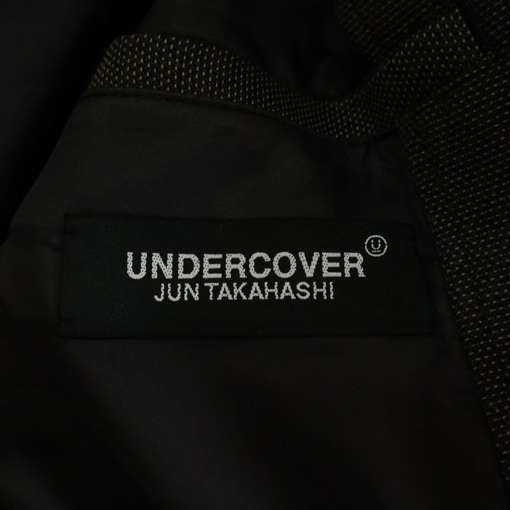 UNDERCOVER(アンダーカバー) 24AW ウール混 ラグラン ドビージャケット ブルゾン ブラウン UC2D4216-2