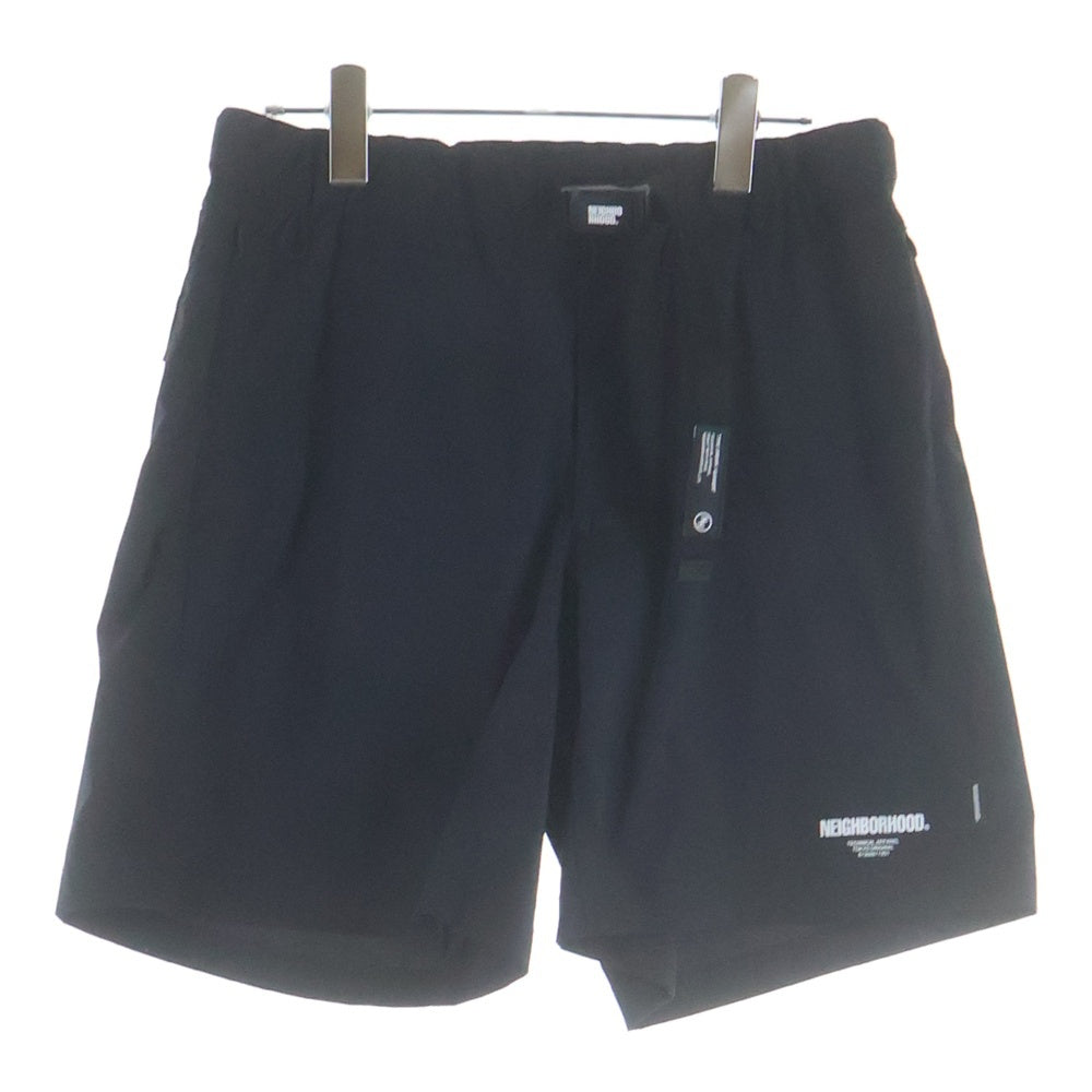 NEIGHBORHOOD(ネイバーフッド) MULTIFUNCTIONAL SHORT PANTS マルチファンクション ナイロンショーツ ハーフパンツ ブラック 241TSNH-PTM06