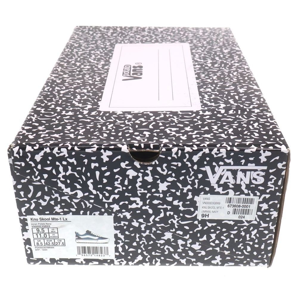 VANS(ヴァンズ) ×IMRAN PORATO OTW KNU SKOOL MTE-1 LX イムランポテト ニュースクール ローカットスニーカー グレー/ブルー US9/27cm VN000E3QBX9