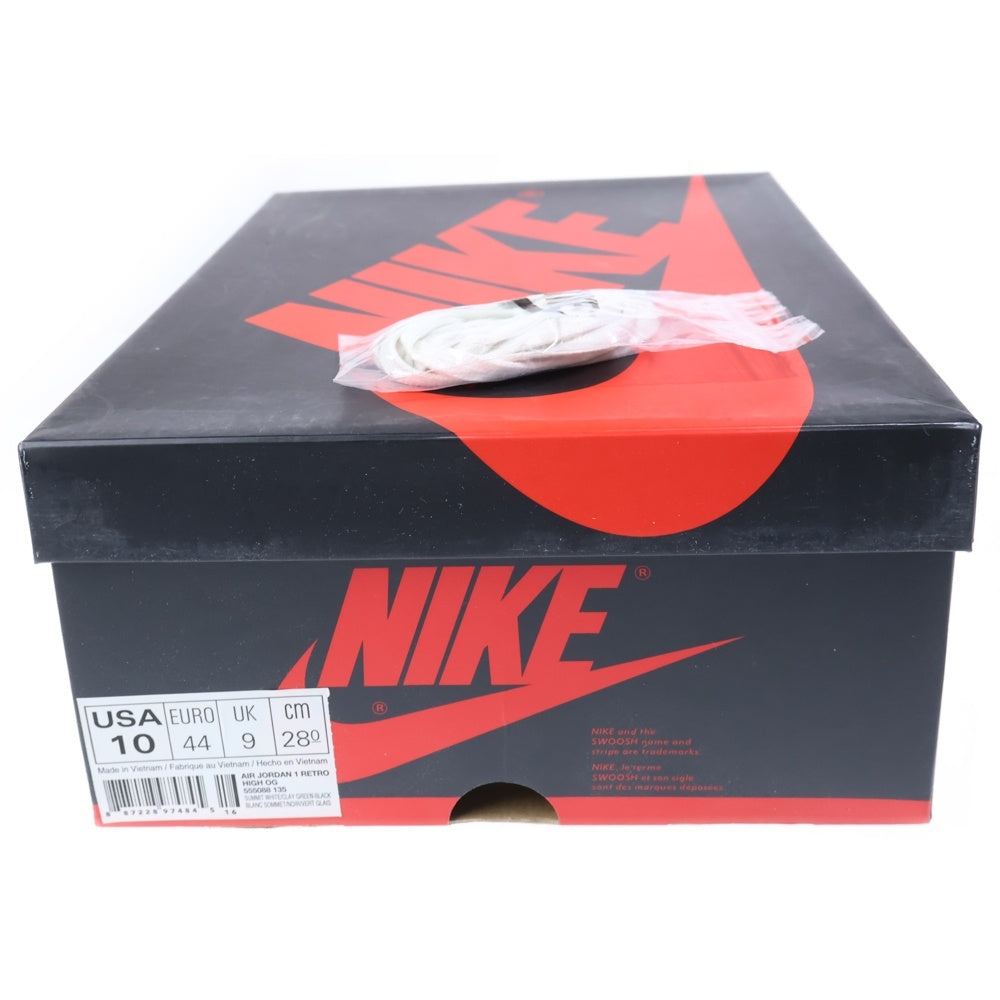 NIKE(ナイキ) AIR JORDAN 1 RETRO HIGH CLAY GREEN エアジョーダン レトロ クレイグリーン ハイカットスニーカー グリーン/ホワイト US10/28cm 555088-135