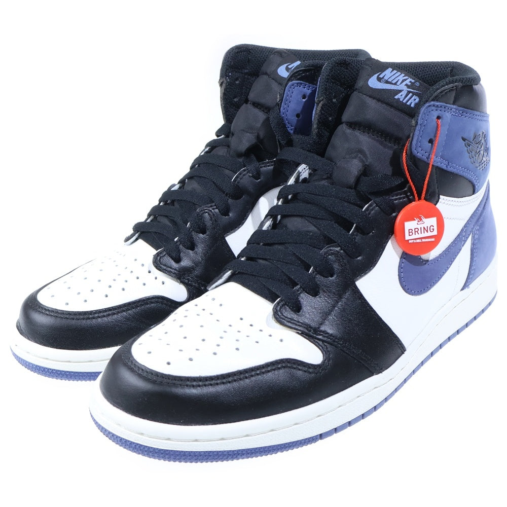 NIKE(ナイキ) AIR JORDAN 1 RETRO HIGH BLUE MOON エアジョーダン レトロ ブルームーン ハイカットスニーカー ブルー/ホワイト US10/28cm 555088-115