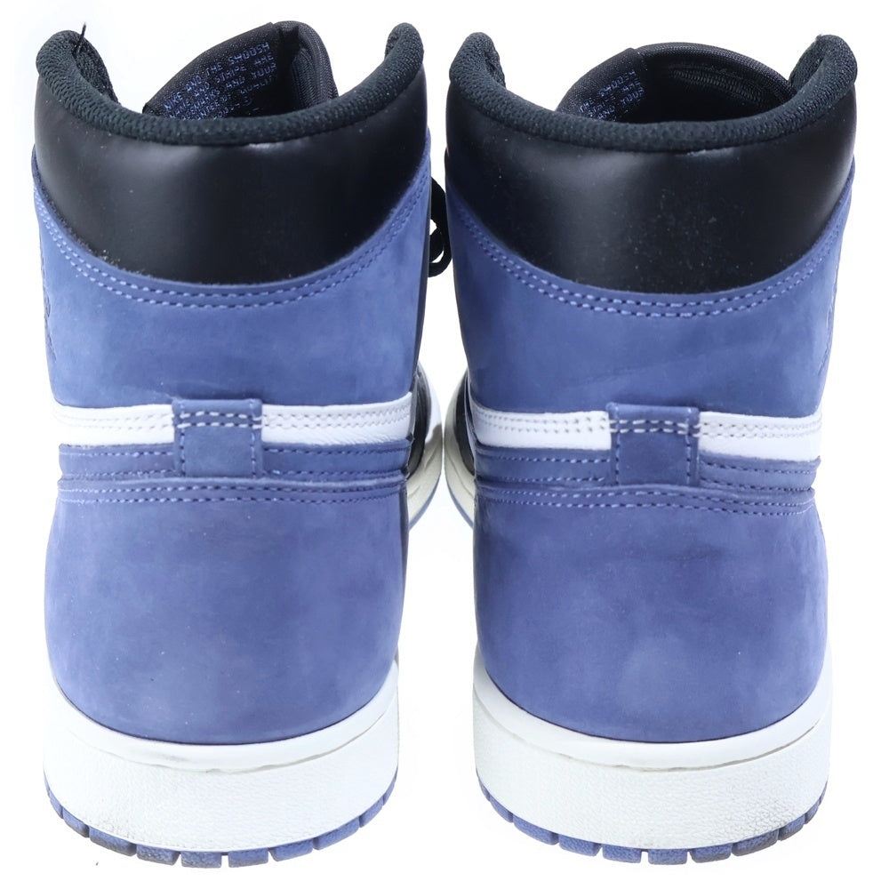 NIKE(ナイキ) AIR JORDAN 1 RETRO HIGH BLUE MOON エアジョーダン レトロ ブルームーン ハイカットスニーカー ブルー/ホワイト US10/28cm 555088-115