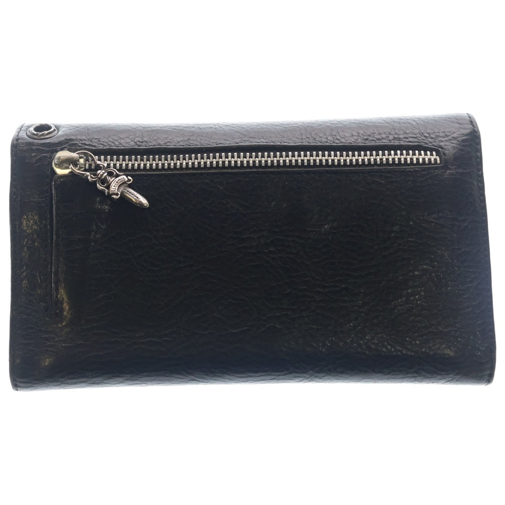 CHROME HEARTS(クロムハーツ) WAVE ウェーブ レザーウォレット 財布 ブラックBCA375
