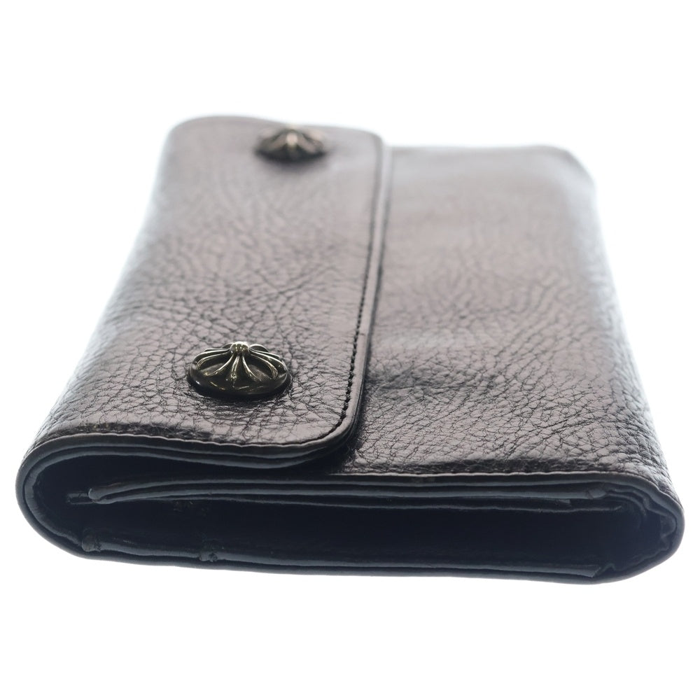 CHROME HEARTS(クロムハーツ) WAVE ウェーブ レザーウォレット 財布 ブラックBCA375