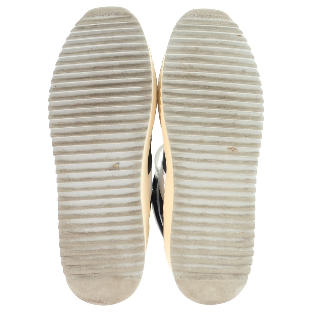 FEAR OF GOD(フィアオブゴッド) BASKETBALL SNEAKER バスケットボール レザーハイカットスニーカー ブラック/ホワイト FG01S18U-19LE-9901