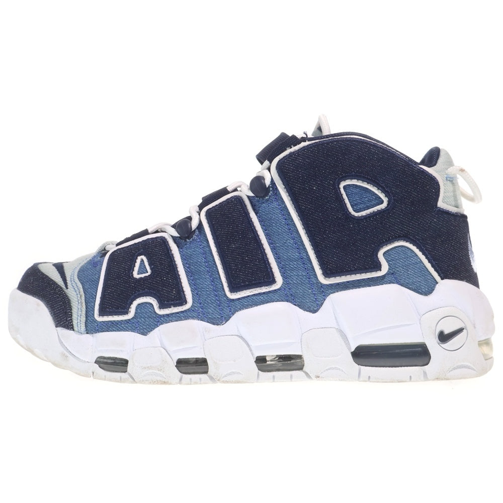 NIKE(ナイキ) AIR MORE UPTEMPO 96 DENIM エアモアアップテンポ デニム ローカットスニーカー レディース インディゴ US7/25cm CJ6125-100