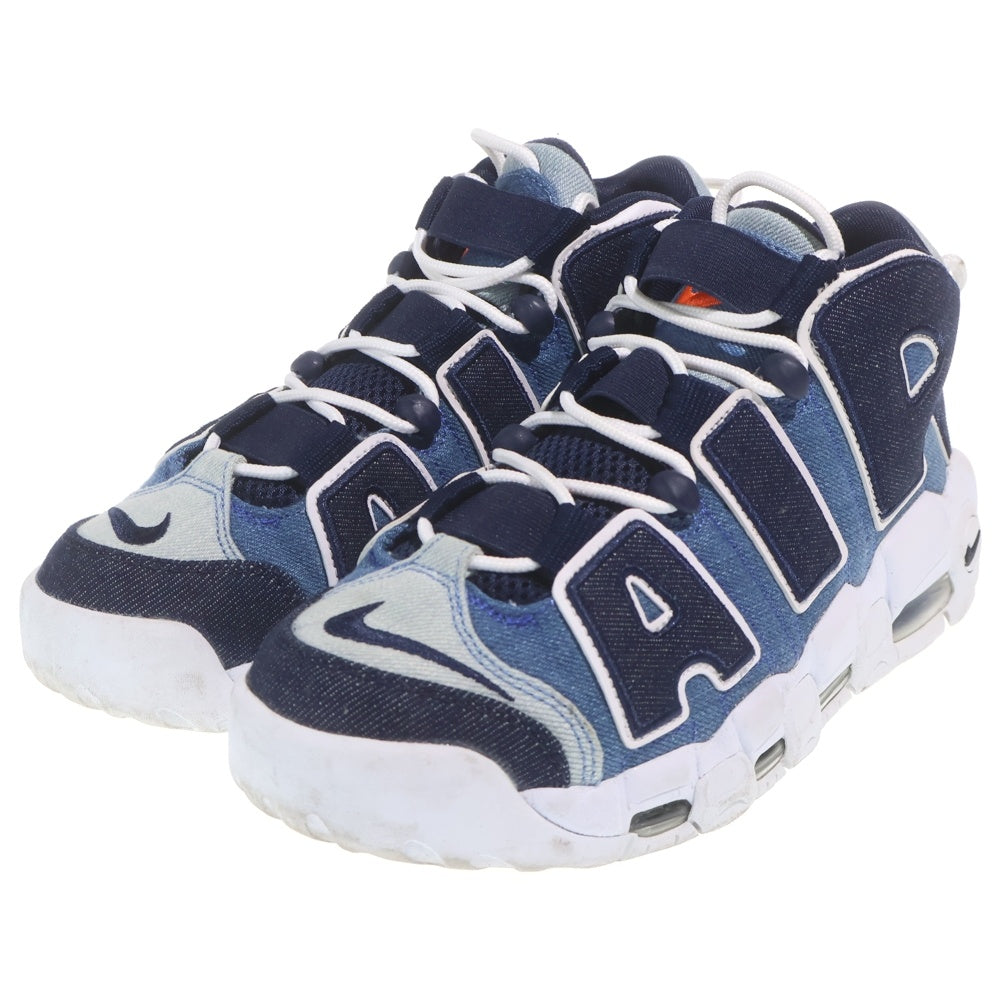 NIKE(ナイキ) AIR MORE UPTEMPO 96 DENIM エアモアアップテンポ デニム ローカットスニーカー レディース インディゴ US7/25cm CJ6125-100